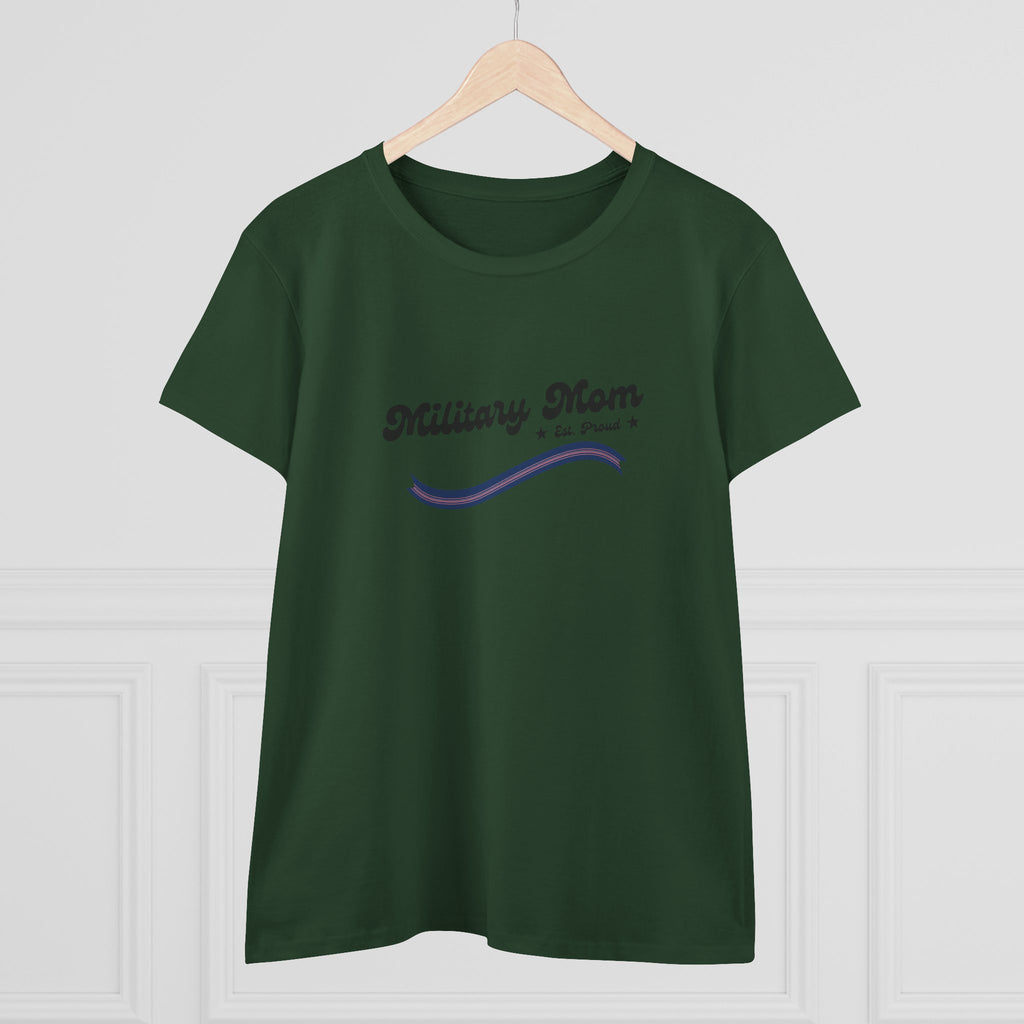 Military Mom Crewneck Shirt | Vintage Dog Tags Camouflage