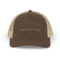 Embroidered "Slow Mornings" Snapback Trucker Cap