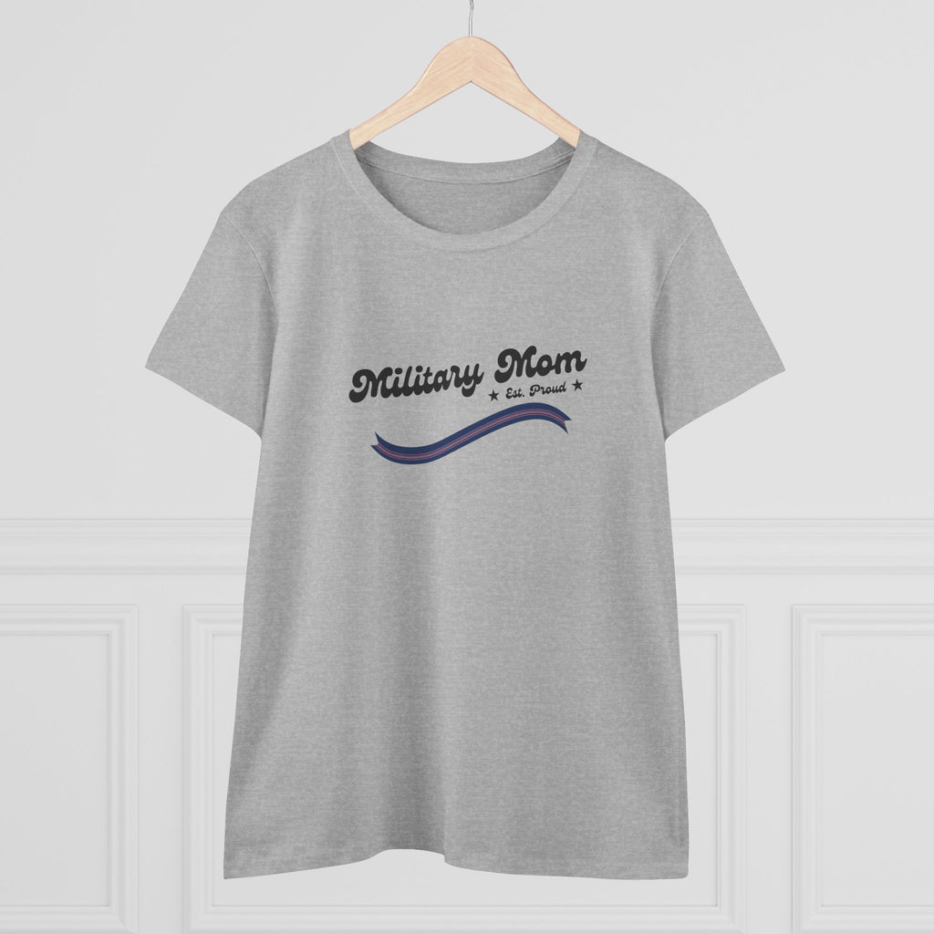 Military Mom Crewneck Shirt | Vintage Dog Tags Camouflage