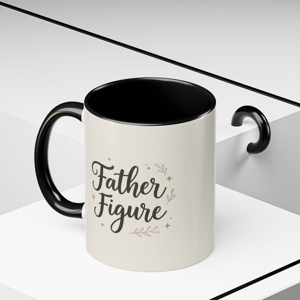 Father Figure Accent Coffee Mug | Minimalist Dad Ceramic Mug