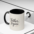 Father Figure Accent Coffee Mug | Minimalist Dad Ceramic Mug