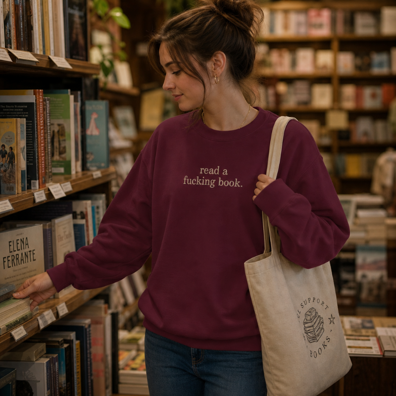 Read a F***ing Book Crewneck Sweatshirt