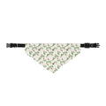 Festive Floral Red & Green Clip-on Pet Bandana