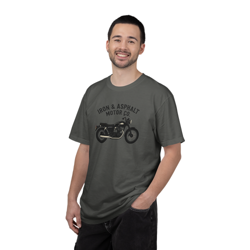 "Iron & Asphalt Motor Co." Vintage Bike Graphic T-Shirt