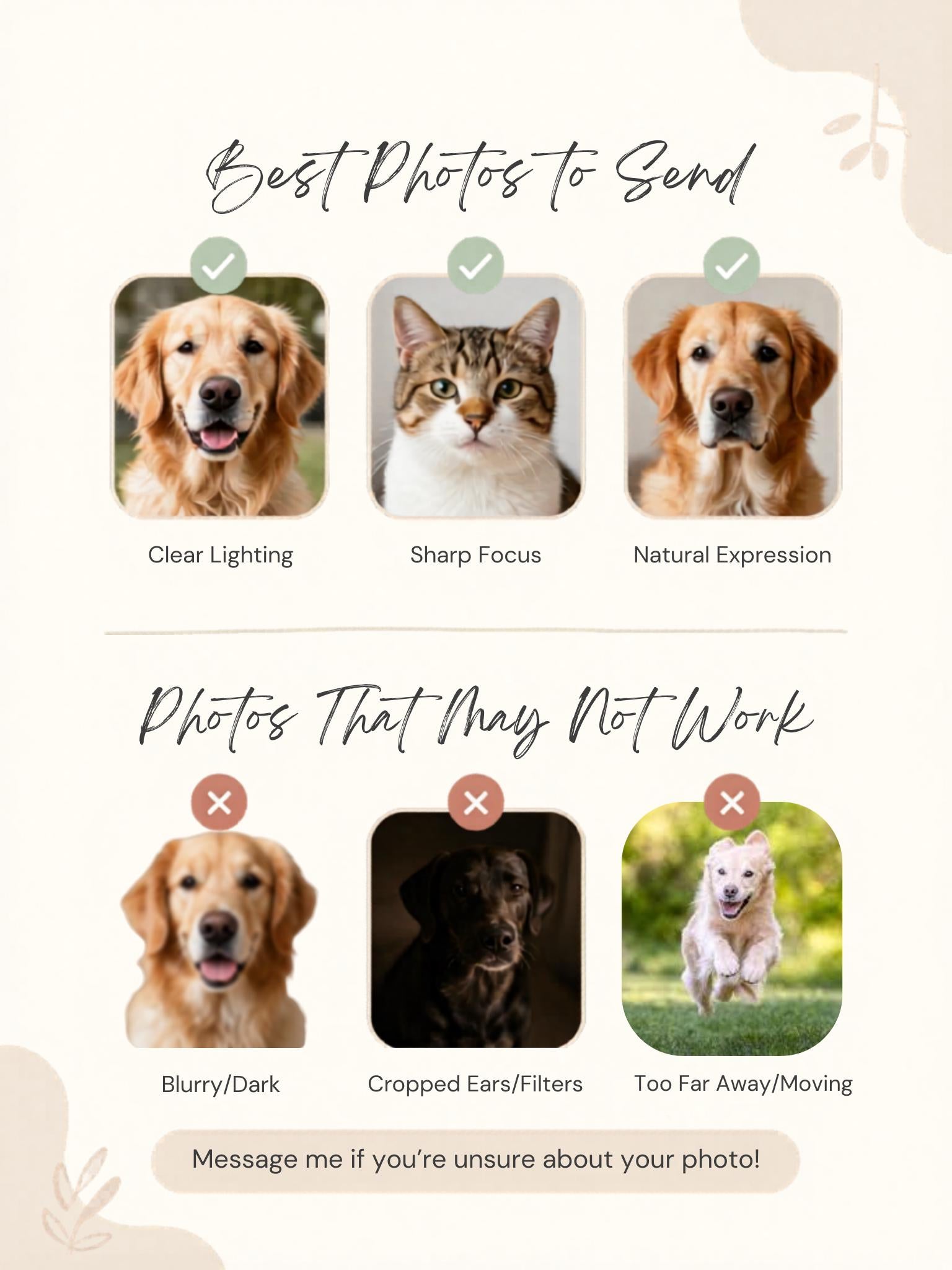 Custom Pet Sketch From Photo | Pencil Portrait | Personalized Drawing | Digital Download | Memorial Pet Gift